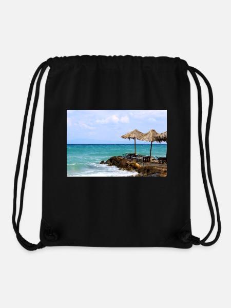 Sommer Sonne Strand Meer Poster - Stanley/Stella recycelter Gym Bag - Schwarz