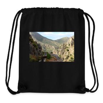 Montagnes de montagne Paysage de montagne Poster - Sac à cordon recyclé Stanley/Stella - noir - Devant