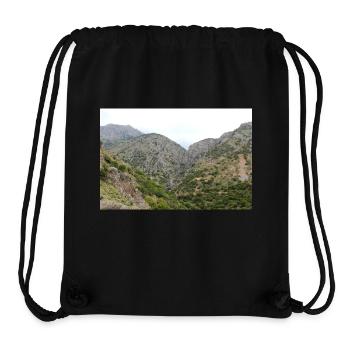 Montagnes de montagne Paysage de montagne Poster - Sac à cordon recyclé Stanley/Stella - noir - Devant