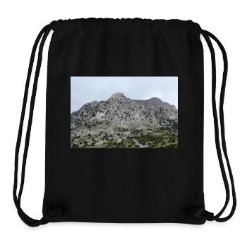 Montagnes de montagne Paysage de montagne Poster - Sac à cordon recyclé Stanley/Stella - noir - Devant