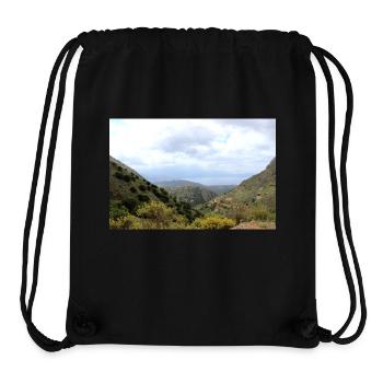 Mountain Mountains Mountain Landscape Poster - Stanley/Stella Recycled Gym Bag - black - Front