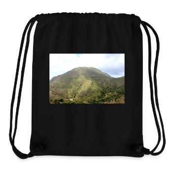 Montagnes de montagne Paysage de montagne Poster - Sac à cordon recyclé Stanley/Stella - noir - Devant
