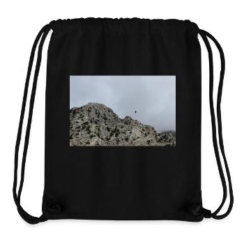 Montagnes de montagne Paysage de montagne Poster - Sac à cordon recyclé Stanley/Stella - noir - Devant
