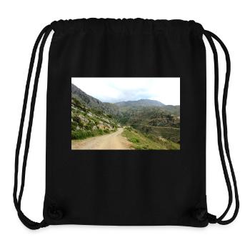 Montagnes de montagne Paysage de montagne Poster - Sac à cordon recyclé Stanley/Stella - noir - Devant