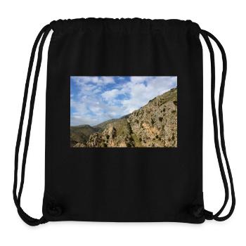 Montagnes de montagne Paysage de montagne Poster - Sac à cordon recyclé Stanley/Stella - noir - Devant