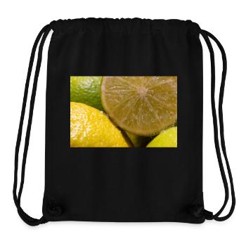 Limette - Stanley/Stella recycelter Gym Bag - Schwarz - Vorne