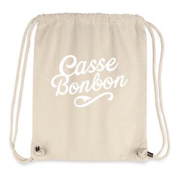 Casse bonbon - Sac à cordon recyclé Stanley/Stella - blanc naturel - Devant
