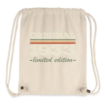 Legende seit 1933 Geboren 1933 Geburtstag 1933 - Stanley/Stella recycelter Gym Bag - Naturweiß - Vorne