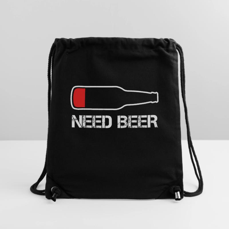 Need Beer Funny Low Battery Dad Sarcastic Stanley/Stella Recycled Gym Bag
