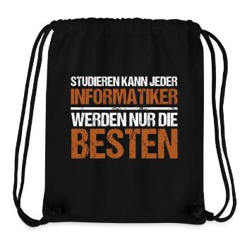Anyone can study - Informatiker Edition - Stanley/Stella Recycled Gym Bag - black - Front