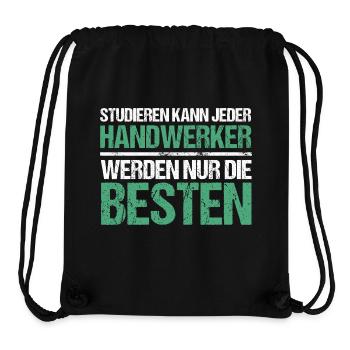 Studieren kann jeder - Handwerker Edition - Stanley/Stella recycelter Gym Bag - Schwarz - Vorne