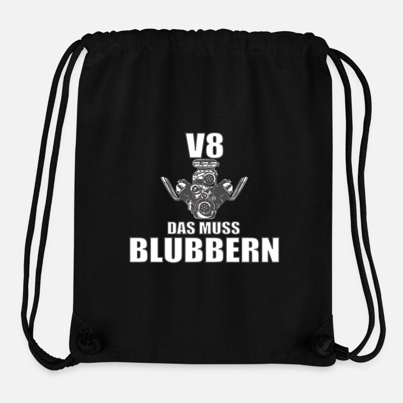 V8 Das muss blubbern - Stanley/Stella recycelter Gym Bag - Schwarz