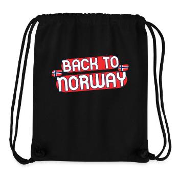 Back to Norway - Stanley/Stella Recycled Gym Bag - black - Front