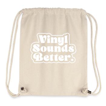 Vinyl Sounds Better - Retro Musikliebhaber - Stanley/Stella recycelter Gym Bag - Naturweiß - Vorne