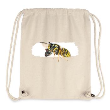 Guêpe pendant le transport - Sac à cordon recyclé Stanley/Stella - blanc naturel - Devant