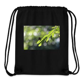 Calopteryx behind the leaf - Stanley/Stella Recycled Gym Bag - black - Front