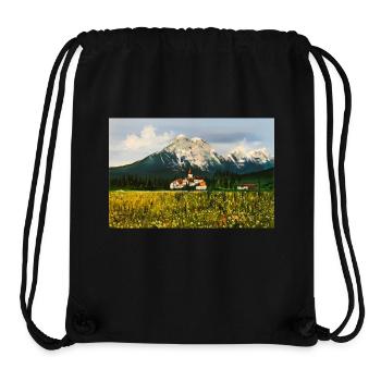 Poster Berge der Schweiz - Stanley/Stella recycelter Gym Bag - Schwarz - Vorne