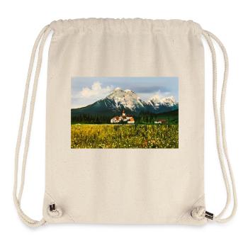 Poster Mountains of Switzerland - Stanley/Stella Recycled Gym Bag - natural - Front
