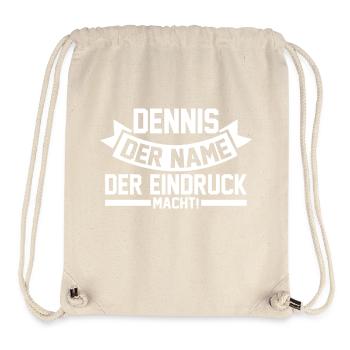 First name Dennis - Stanley/Stella Recycled Gym Bag - natural - Front
