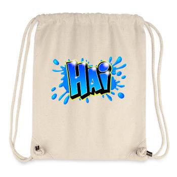 Graffiti name "HAI" Printable any medium! - Stanley/Stella Recycled Gym Bag - natural - Front