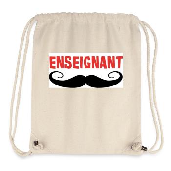 ENSEIGNANT - Sac à cordon recyclé Stanley/Stella - blanc naturel - Devant