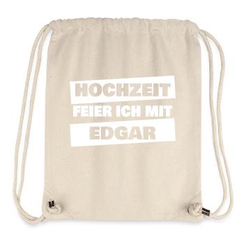 Edgar as a bachelor party - Stanley/Stella Recycled Gym Bag - natural - Front