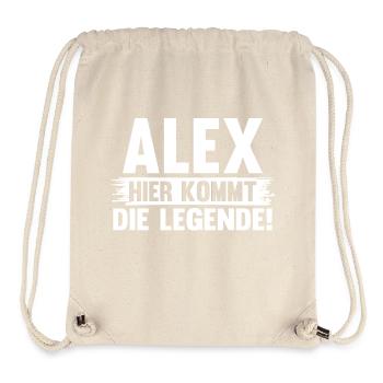Alexander Alexandra Alexa Alex - Stanley/Stella recycelter Gym Bag - Naturweiß - Vorne