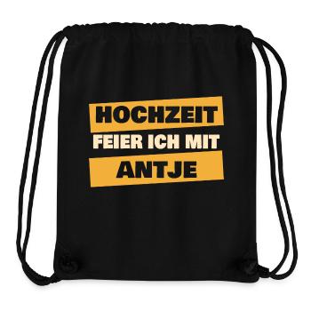 Antje - Stanley/Stella recycelter Gym Bag - Schwarz - Vorne