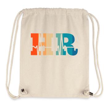 Retro Heartbeat Human Resources - Stanley/Stella Recycled Gym Bag - natural - Front