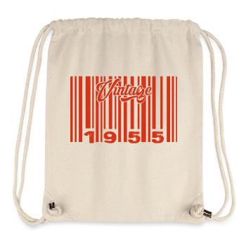 Vintage 1955 Born In 1955 70 Years Bar Code Anniversai - Stanley/Stella Recycled Gym Bag - natural - Front