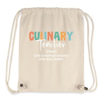 Définition d’un instructeur culinaire cool - Sac à cordon recyclé Stanley/Stella - blanc naturel - Devant