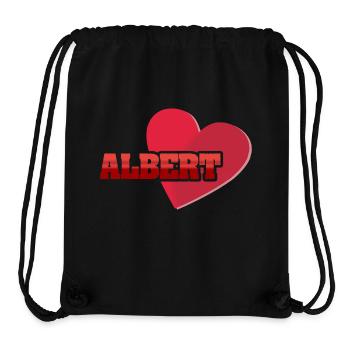 Vorname Albert - Stanley/Stella recycelter Gym Bag - Schwarz - Vorne