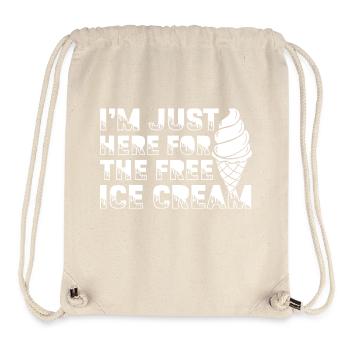 I´m Just Here For The Free IceCream For IceCream - Stanley/Stella recycelter Gym Bag - Naturweiß - Vorne
