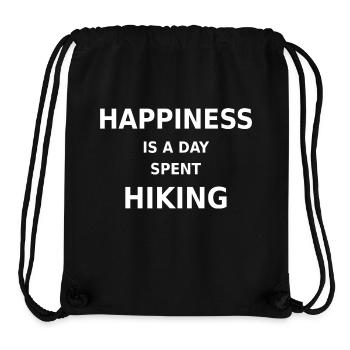 Glück ist ein Tag, den man mit Wandern verbringt - Stanley/Stella recycelter Gym Bag - Schwarz - Vorne