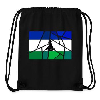 Geschenk für Lesotho - Stanley/Stella recycelter Gym Bag - Schwarz - Vorne
