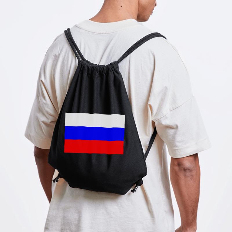 Russie, Russie, drapeau, drapeau Sac à cordon recyclé Stanley/Stella
