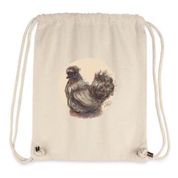 Braunes Seidenhuhn - Stanley/Stella recycelter Gym Bag - Naturweiß - Vorne