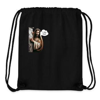 Jesus "I saw that" meme - Stanley/Stella Recycled Gym Bag - black - Front