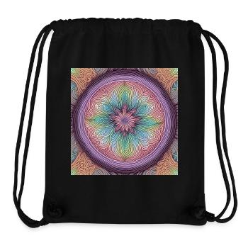 Muster pastell1 - Stanley/Stella recycelter Gym Bag - Schwarz - Vorne