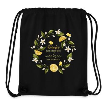 Abschiedsgeschenk für Erzieherin Kindergarten - Stanley/Stella recycelter Gym Bag - Schwarz - Vorne