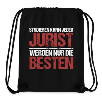 Studieren kann jeder; Jurist sind die Besten - Stanley/Stella recycelter Gym Bag - Schwarz - Vorne