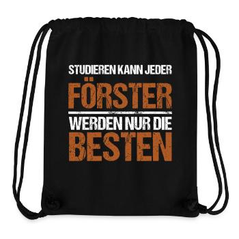 Anyone can study - Förster Edition - Stanley/Stella Recycled Gym Bag - black - Front