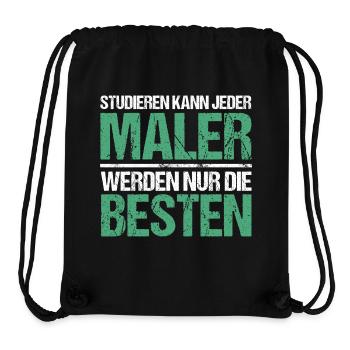 Anyone can study - Maler Edition - Stanley/Stella Recycled Gym Bag - black - Front