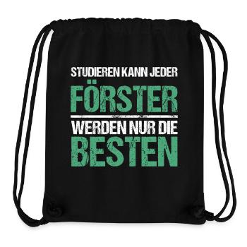 Tout le monde peut étudier - Förster Edition - Sac à cordon recyclé Stanley/Stella - noir - Devant