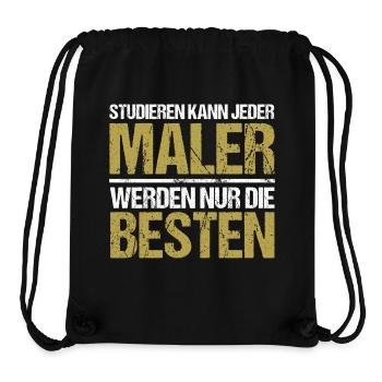 Anyone can study - Maler Edition - Stanley/Stella Recycled Gym Bag - black - Front