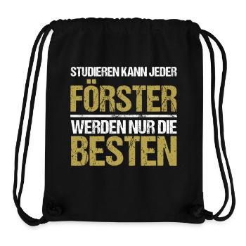 Tout le monde peut étudier - Förster Edition - Sac à cordon recyclé Stanley/Stella - noir - Devant