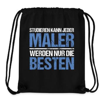 Tout le monde peut étudier - Maler Edition - Sac à cordon recyclé Stanley/Stella - noir - Devant