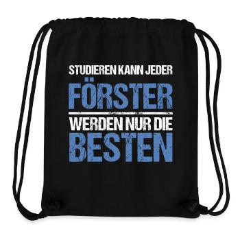 Tout le monde peut étudier - Förster Edition - Sac à cordon recyclé Stanley/Stella - noir - Devant