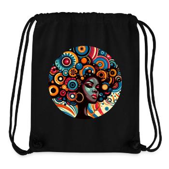 Inspiration Afro-Style - Stanley/Stella Recycled Gym Bag - black - Front