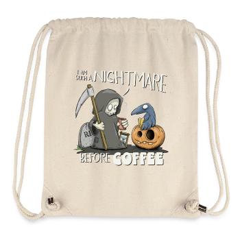 Nightmare Before Coffee! Small Coffee Death - Stanley/Stella Recycled Gym Bag - natural - Front